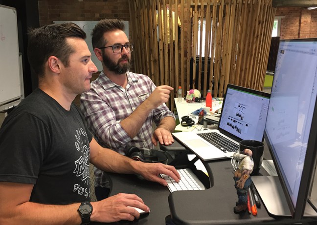 Collaborating with other designers.