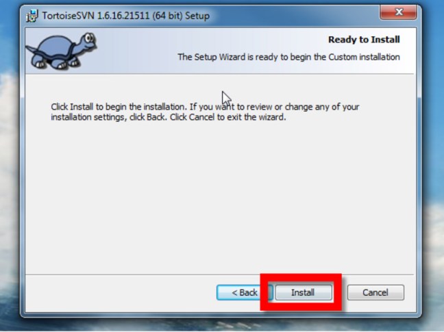 Tortoise SVN Installation